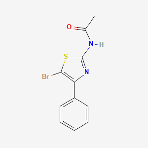 molecular formula C11H9BrN2OS B2432095 N-(5-bromo-4-phenyl-1,3-thiazol-2-yl)acetamide CAS No. 14269-43-3
