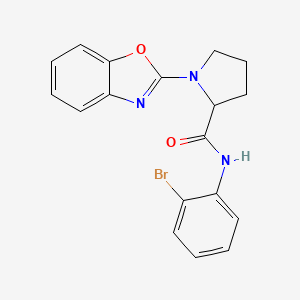 molecular formula C18H16BrN3O2 B2432099 1-(benzo[d]oxazol-2-yl)-N-(2-bromophenyl)pyrrolidine-2-carboxamide CAS No. 1796910-05-8