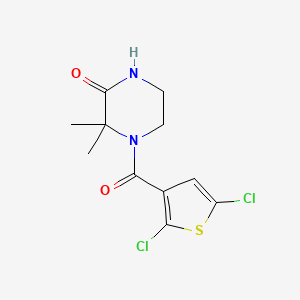 4-(2,5-Dichlorothiophene-3-carbonyl)-3,3-dimethylpiperazin-2-one