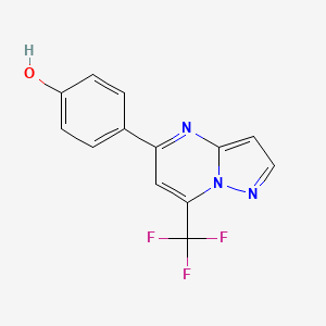 4-(7-Trifluoromethyl-pyrazolo[1,5-a]pyrimidin-5-yl)-phenol