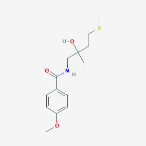N-(2-hydroxy-2-methyl-4-(methylthio)butyl)-4-methoxybenzamide