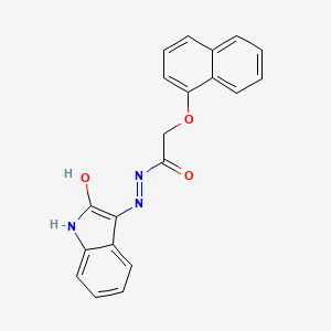 3-(2-(1-Naphthoxy)acetylhydrazidyl)-2-oxoindoline