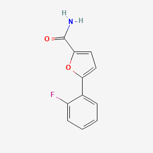 molecular formula C11H8FNO2 B2432138 5-(2-Fluorophenyl)furan-2-carboxamide CAS No. 915918-14-8