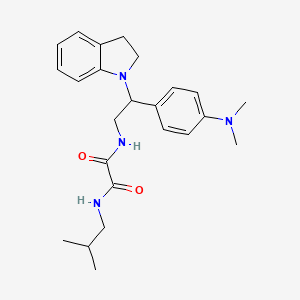 N1-(2-(4-(dimethylamino)phenyl)-2-(indolin-1-yl)ethyl)-N2-isobutyloxalamide