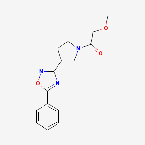 2-Methoxy-1-(3-(5-phenyl-1,2,4-oxadiazol-3-yl)pyrrolidin-1-yl)ethanone