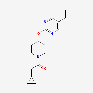 2-Cyclopropyl-1-[4-(5-ethylpyrimidin-2-yl)oxypiperidin-1-yl]ethanone