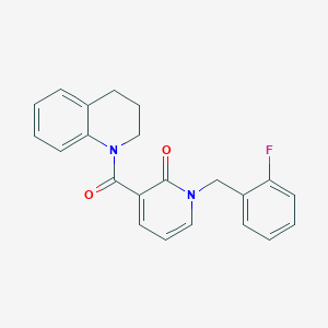 1-(2-fluorobenzyl)-3-(1,2,3,4-tetrahydroquinoline-1-carbonyl)pyridin-2(1H)-one