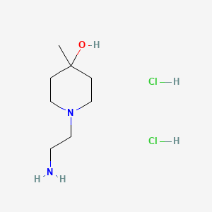 molecular formula C8H20Cl2N2O B2432168 1-(2-氨基乙基)-4-甲基哌啶-4-醇二盐酸盐 CAS No. 1989672-58-3
