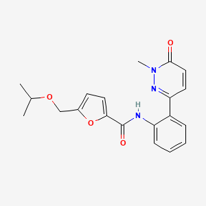 5-(isopropoxymethyl)-N-(2-(1-methyl-6-oxo-1,6-dihydropyridazin-3-yl)phenyl)furan-2-carboxamide