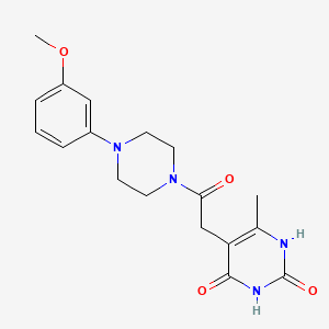 5-(2-(4-(3-methoxyphenyl)piperazin-1-yl)-2-oxoethyl)-6-methylpyrimidine-2,4(1H,3H)-dione