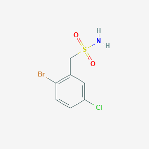 molecular formula C7H7BrClNO2S B2432195 (2-溴-5-氯苯基)甲磺酰胺 CAS No. 1495521-73-7