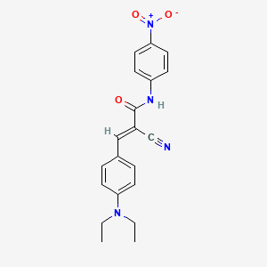(E)-2-cyano-3-[4-(diethylamino)phenyl]-N-(4-nitrophenyl)prop-2-enamide