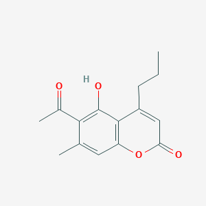 6-acetyl-5-hydroxy-7-methyl-4-propyl-2H-chromen-2-one