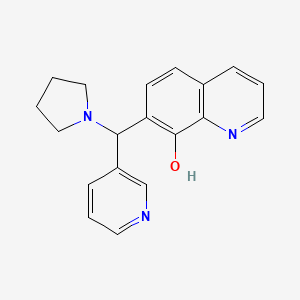 7-(Pyridin-3-yl(pyrrolidin-1-yl)methyl)quinolin-8-ol