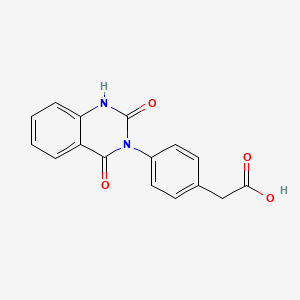 molecular formula C16H12N2O4 B2432207 2-[4-(2,4-dioxo-1H-quinazolin-3-yl)phenyl]acetic Acid CAS No. 688774-48-3