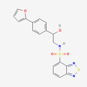 N-{2-[4-(furan-2-yl)phenyl]-2-hydroxyethyl}-2,1,3-benzothiadiazole-4-sulfonamide
