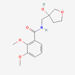 molecular formula C14H19NO5 B2432212 N-((3-羟基四氢呋喃-3-基)甲基)-2,3-二甲氧基苯甲酰胺 CAS No. 1919880-48-0