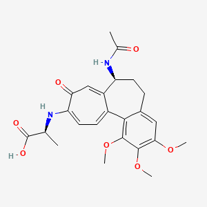 (2s)-2-{[(7s)-7-(acetylamino)-1,2,3-trimethoxy-9-oxo-5,6,7,9-tetrahydrobenzo[a]heptalen-10-yl]amino}propanoic acid