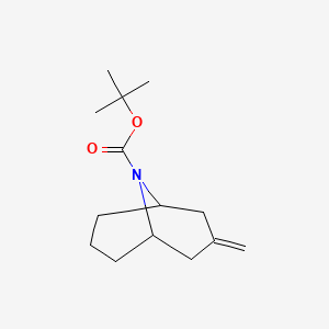 molecular formula C14H23NO2 B2432238 Tert-butyl 3-methylidene-9-azabicyclo[3.3.1]nonane-9-carboxylate CAS No. 2375271-27-3