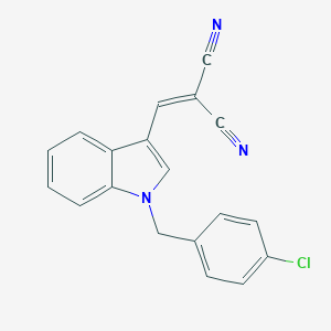 2-{[1-(4-chlorobenzyl)-1H-indol-3-yl]methylene}malononitrile