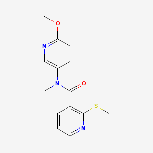 N-(6-methoxypyridin-3-yl)-N-methyl-2-(methylsulfanyl)pyridine-3-carboxamide