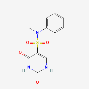 molecular formula C11H11N3O4S B2432274 N-methyl-2,4-dioxo-N-phenyl-1H-pyrimidine-5-sulfonamide CAS No. 897622-60-5