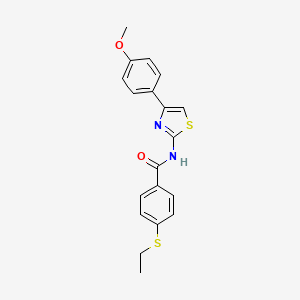 4-(ethylthio)-N-(4-(4-methoxyphenyl)thiazol-2-yl)benzamide
