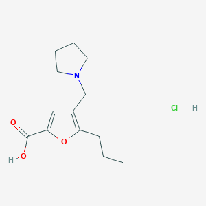 5-Propyl-4-pyrrolidin-1-ylmethyl-furan-2-carboxylic acid hydrochloride