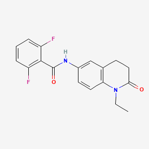 molecular formula C18H16F2N2O2 B2432309 N-(1-乙基-2-氧代-1,2,3,4-四氢喹啉-6-基)-2,6-二氟苯甲酰胺 CAS No. 922053-01-8