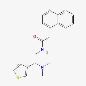 N-(2-(dimethylamino)-2-(thiophen-3-yl)ethyl)-2-(naphthalen-1-yl)acetamide