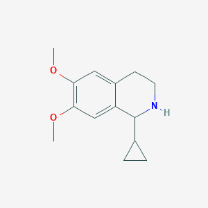 molecular formula C14H19NO2 B2432313 1-Cyclopropyl-6,7-dimethoxy-1,2,3,4-tetrahydroisoquinoline CAS No. 249624-97-3
