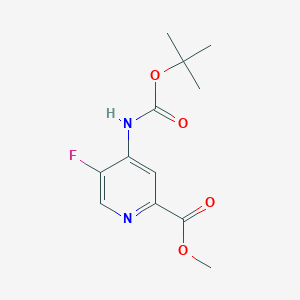 molecular formula C12H15FN2O4 B2432337 Methyl 4-((tert-butoxycarbonyl)amino)-5-fluoropicolinate CAS No. 1956324-93-8