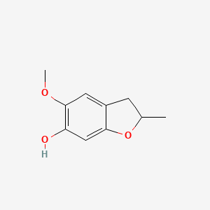 molecular formula C10H12O3 B2432339 2-Methyl-5-methoxy-2,3-dihydrobenzofuran-6-ol CAS No. 219493-30-8