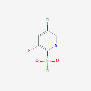 molecular formula C5H2Cl2FNO2S B2432340 5-Chloro-3-fluoropyridine-2-sulfonyl chloride CAS No. 1261737-23-8