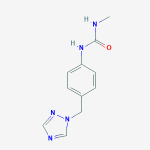 molecular formula C11H13N5O B243236 N-methyl-N'-[4-(1H-1,2,4-triazol-1-ylmethyl)phenyl]urea 