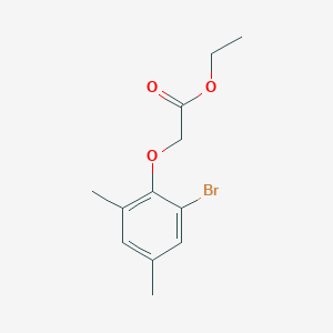 molecular formula C12H15BrO3 B2432363 Ethyl (2-bromo-4,6-dimethylphenoxy)acetate CAS No. 499134-33-7