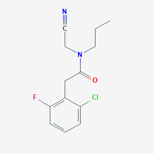 molecular formula C13H14ClFN2O B2432376 2-(2-chloro-6-fluorophenyl)-N-(cyanomethyl)-N-propylacetamide CAS No. 1292566-29-0