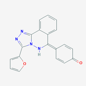 4-[3-(furan-2-yl)-5H-[1,2,4]triazolo[3,4-a]phthalazin-6-ylidene]cyclohexa-2,5-dien-1-one