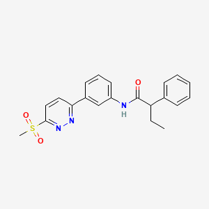 N-(3-(6-(methylsulfonyl)pyridazin-3-yl)phenyl)-2-phenylbutanamide