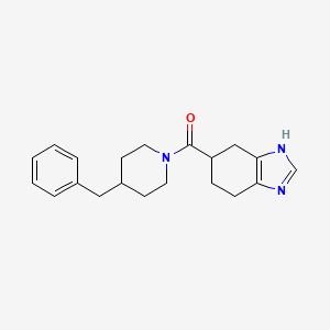 molecular formula C20H25N3O B2432386 (4-benzylpiperidin-1-yl)(4,5,6,7-tetrahydro-1H-benzo[d]imidazol-5-yl)methanone CAS No. 2034450-62-7