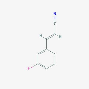 molecular formula C9H6FN B2432389 3-(3-Fluorophenyl)prop-2-enenitrile CAS No. 82344-56-7
