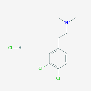 2-(3,4-Dichlorophenyl)-N,N-dimethylethanamine;hydrochloride