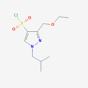 3-(ethoxymethyl)-1-isobutyl-1H-pyrazole-4-sulfonyl chloride