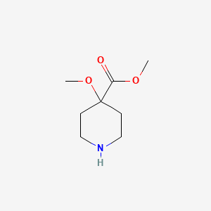 molecular formula C8H15NO3 B2432428 Methyl 4-methoxypiperidine-4-carboxylate CAS No. 1082040-30-9