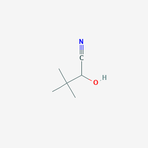 molecular formula C6H11NO B2432451 2-Hydroxy-3,3-dimethylbutanenitrile CAS No. 33350-17-3