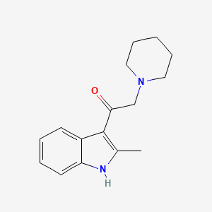 molecular formula C16H20N2O B2432458 1-(2-methyl-1H-indol-3-yl)-2-(piperidin-1-yl)ethanone CAS No. 302333-63-7