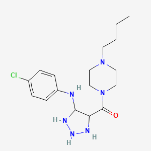 4-(4-butylpiperazine-1-carbonyl)-N-(4-chlorophenyl)-1H-1,2,3-triazol-5-amine