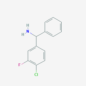 (4-Chloro-3-fluorophenyl)(phenyl)methanamine