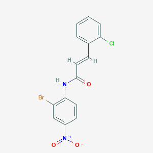 molecular formula C15H10BrClN2O3 B2432474 (2E)-N-(2-溴-4-硝基苯基)-3-(2-氯苯基)丙-2-烯酰胺 CAS No. 431070-55-2