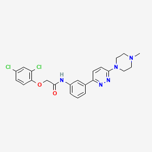 molecular formula C23H23Cl2N5O2 B2432479 2-(2,4-二氯苯氧基)-N-[3-[6-(4-甲基哌嗪基)吡啶-3-基]苯基]乙酰胺 CAS No. 941895-19-8